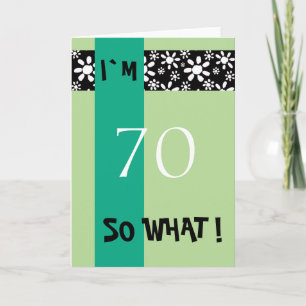 70. Geburtstag Lustiger Motivationsspruch Karte