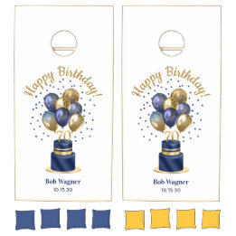 70. Geburtstag Navy Blue Balloon Cake