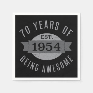 70. Geburtstag Phantastisch 1954 Serviette