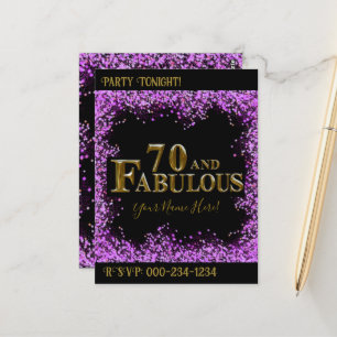 70. Geburtstag Postkarte