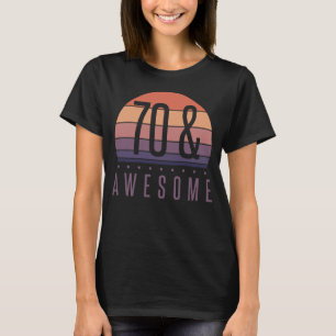 70. Geburtstag Retro Sunset T-Shirt