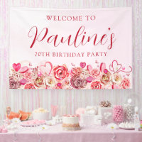 70. Geburtstag Rosa Wirbles Herz Willkommen
