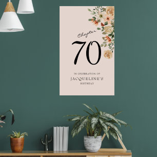 70. Geburtstag Vintag Poster