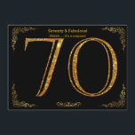 70. Geburtstagsfeier,Gatsby-Styl,Schwarzer Glitzer Einladung<br><div class="desc">70. Geburtstagsfeier,  großartiges Gatsby,  schwarz & gold,  zweiseitig,  elegant,  editierbar. Entfernen oder ändern Sie unerwünschte Informationen. Versuch eine andere Form. Haben Sie sich unsere anderen Produkte angesehen,  frag für eine Anpassung. Danke für deine freundlichen Kommentare.</div>