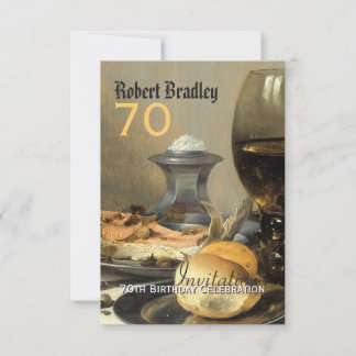 70. Geburtstagsfeier Individuelle Einladung