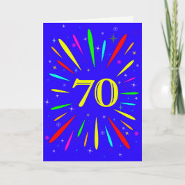 70. Geburtstagskarte Karte