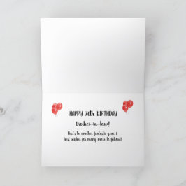 70. Geburtstagskarte Schwiegervater Dankeskarte