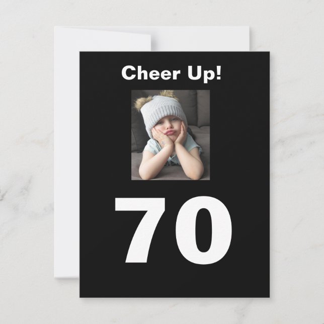 70. Geburtstagskuer auf Celebrate Niedlich Girl (Vorderseite)