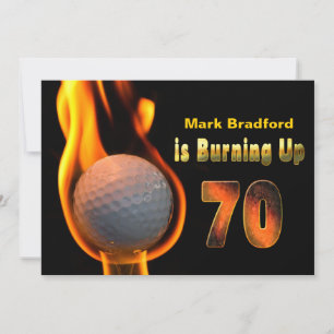 70. GEBURTSTAGSPARTEI - GOLFBALLBURNING EINLADUNG
