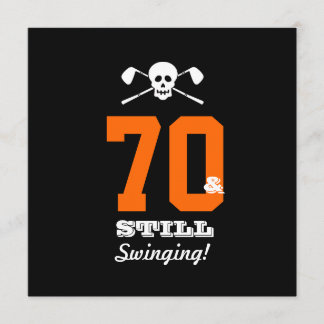 70. Geburtstagsparty Golf - noch schwingen! Einladung