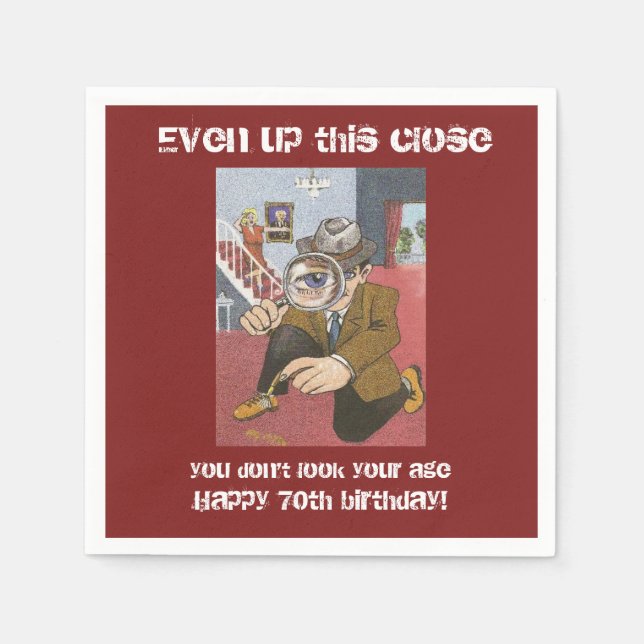 70. Geburtstagsparty Servietten von DAL (Vorderseite)