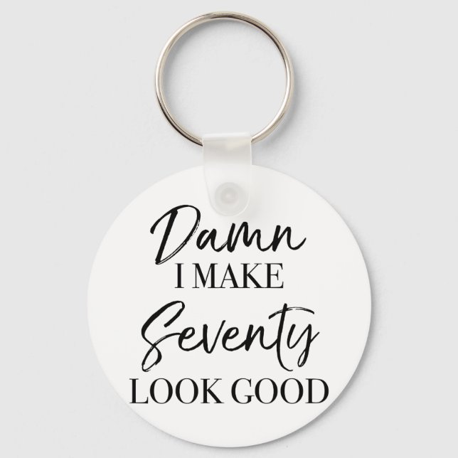 70. Geburtstagsstärke Schlüsselanhänger (Vorderseite)