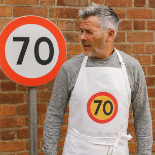 70 Geschwindigkeitsbegrenzungszeichen für den Stra Schürze