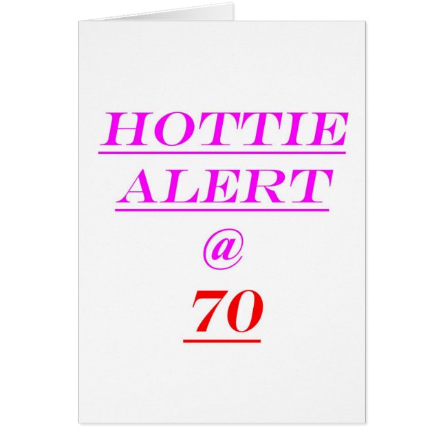 70 Hottie Alarm (Vorne)