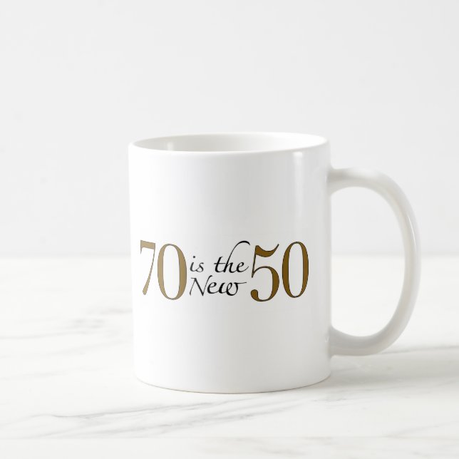 70 ist die neuen 50 kaffeetasse (Rechts)