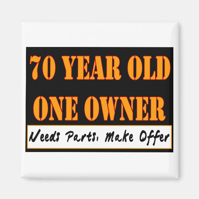 70 Jahre alt, ein Eigentümer - benötigt Teile, mac Magnet (Vorne)