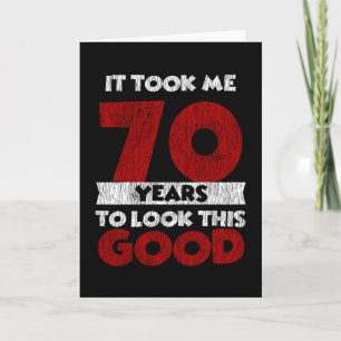 70 Jahre alt hat mich gesehen gut 70. Geburtstag Karte