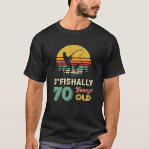 70 Jahre alt siebzigjährige Großfische Fisch 70. G T-Shirt