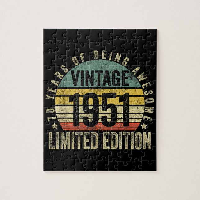 70 Jahre alte Geschenke Vintag 1951 Geburtstag (Vertikal)