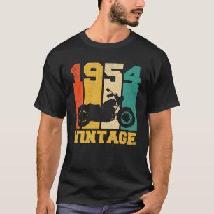70 Jahre alte Geschenke Vintag 1954 Motorrad 70. T-Shirt