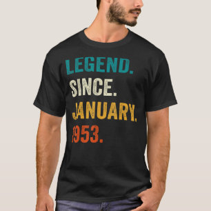 70 Jahre alte Legende seit Januar 1953 70. Geburts T-Shirt
