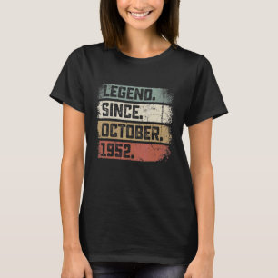 70 Jahre alte Legende seit Oktober 1952 70. Geburt T-Shirt