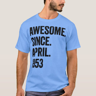 70 Jahre Phantastisch seit April 1953 70. Geburtst T-Shirt