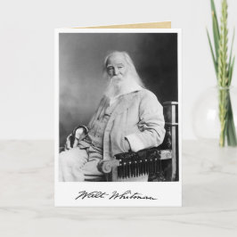 "70 Jahre" Walt Whitman 70. Geburtstagskurse Karte