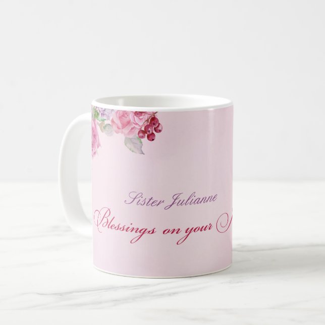 70. Jahrestag des religiösen Lebens katholische Nu Kaffeetasse (Vorderseite Links)