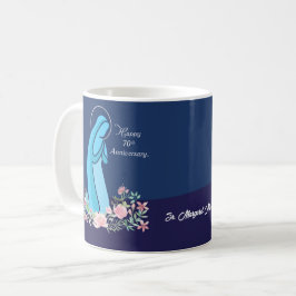 70. Jahrestag des religiösen Lebens Nun Pink Blume Kaffeetasse