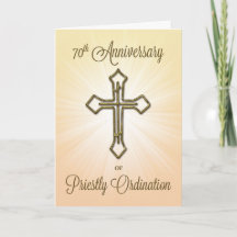 70. Jubiläum der Priesterordination Gold Look