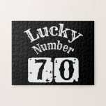 70 - Lucky Number 70 Luck<br><div class="desc">A cool Lucky Number 70 design featuring bold fancy lettering. Great for luck and birthday gifts, too.</div>