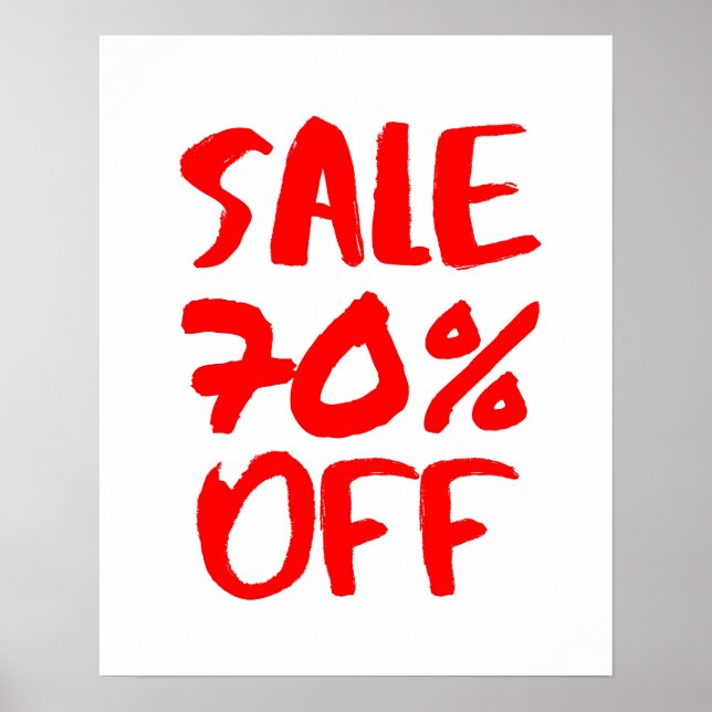 70 % Rabatt auf Handelszeichen, Red Retail Store S Poster (Vorne)