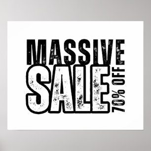 70 % Rabatt auf Verkauf, Einzelhandel, Beschriftun Poster
