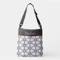 70 Retro Schwarz-Weiß-Blume Power