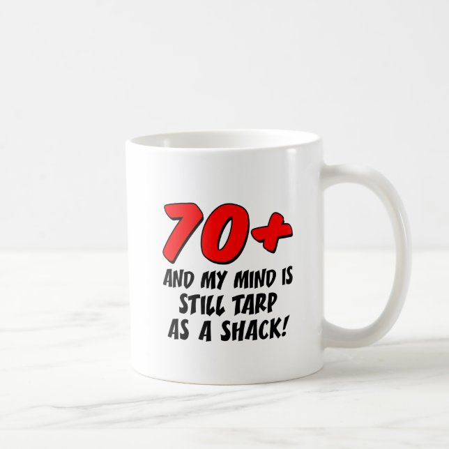 70 Sinnesnoch Plane als Shack-Tasse Kaffeetasse (Rechts)