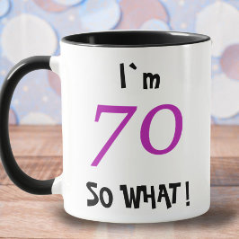 70 so Was Funny Inspirational 70. Geburtstag Tasse