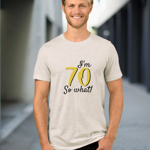 70 so, was Funny Inspirational Zitat 70. Geburtsta Tri-Blend Shirt