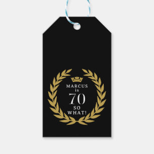 70 So, was Funny Laurel Wreath Crown 70. Geburtsta Geschenkanhänger