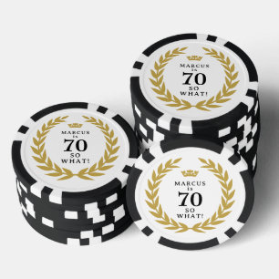 70 So, was Funny Laurel Wreath Crown 70. Geburtsta Pokerchips