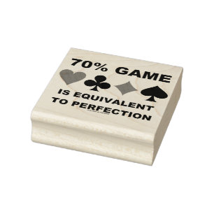 70% Spiel entspricht Perfection Bridge Spaß Gummistempel
