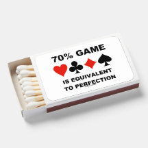 70% Spiel entspricht Perfection Card Anzügen