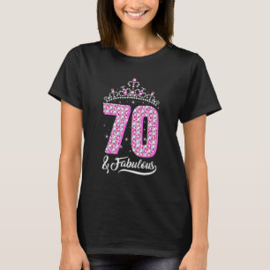 70 und fabelhafte 70. Geburtstag Diamantkrone Frau T-Shirt