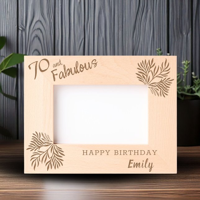 70. und Fabulous Foliage 70. Geburtstag Geätzte Rahmen (Von Creator hochgeladen)