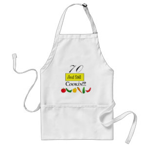 70 und noch Cookin! Schürze
