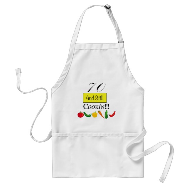 70 und noch Cookin! Schürze (Vorne)