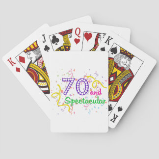 70 und spektakulär spielkarten