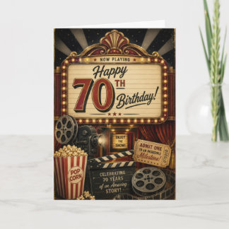70. Vintage-Geburtstag Karte