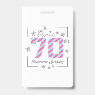 70. wundervollen Geburtstag feiern Ausweis