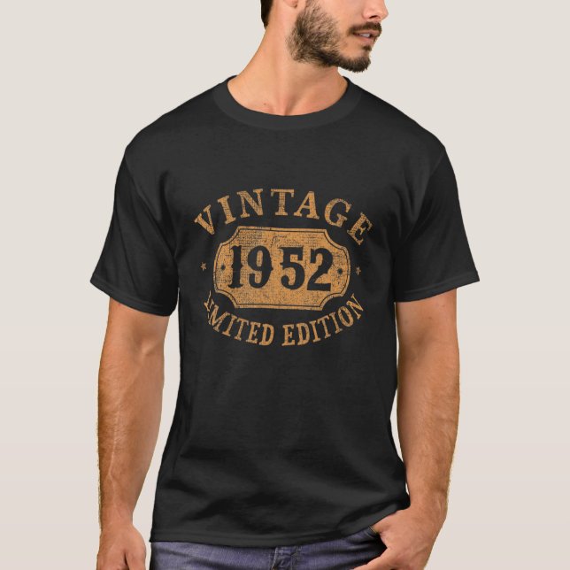 70 Years Old 70Th Birthday Anniversary Best Limite T-Shirt (Vorderseite)